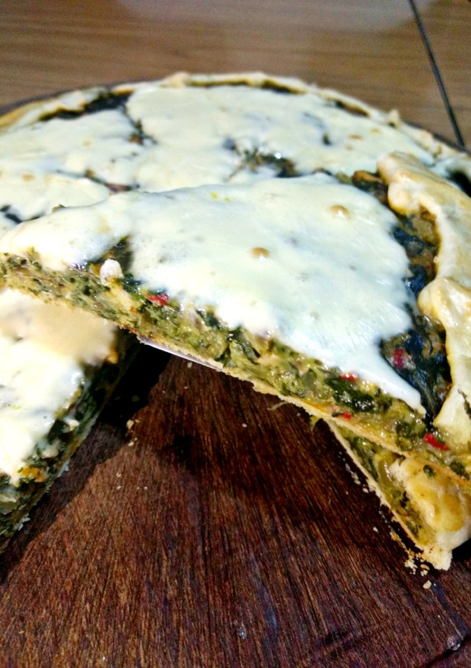 Una foto de Tarta de acelga y pollo