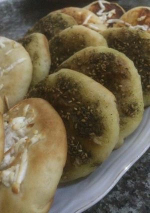 صورة لوصفة مناقيش زعتر وجبنه