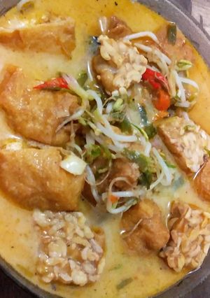 Foto resep Tauge Tahu Tempe Kuah Santan