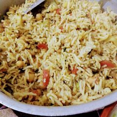 Mix Vegetables Chana Rice A picture of Mix Vegetables Chana Rice.