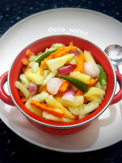 Foto resep Acar Mentah Non Fermentasi (Timun Wortel Nanas)
