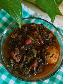 عکسی از دستور خورش لیمو اسفناج با گوشت شتر مرغ