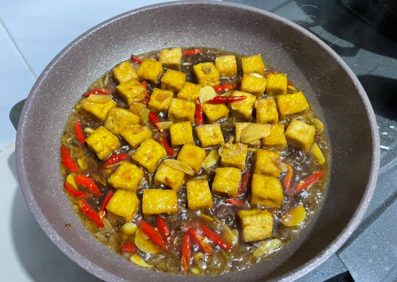 Tumis Tahu Cabe Merah