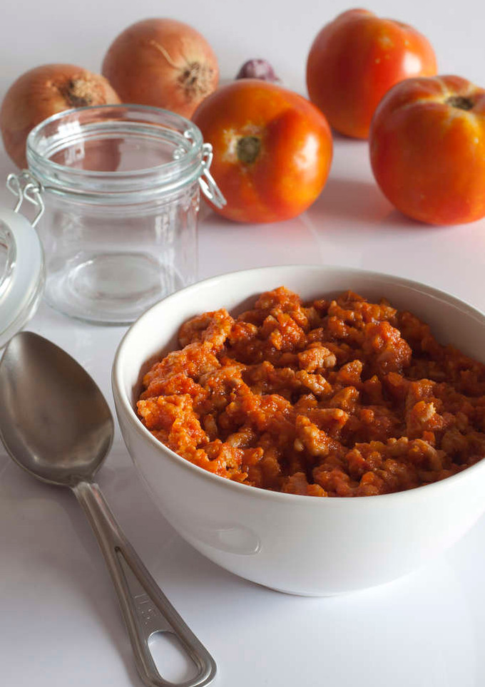 Una foto de Salsa boloñesa de pavo y pollo