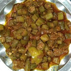A picture of Bhindi ka salan.
