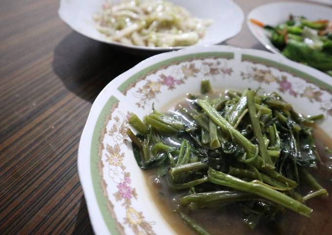 Cara Gampang Membuat Tumis Kangkung Seger Anti Kuah Hitam Sehat &amp;amp; Lezat, Bikin Ngiler