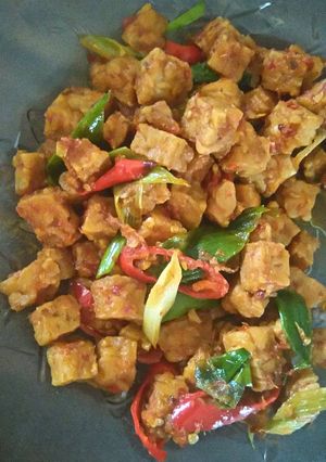 Foto resep tempe masak merah