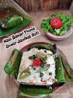 Foto resep *Nasi Bakar Tumis Suwir Jambal Roti*