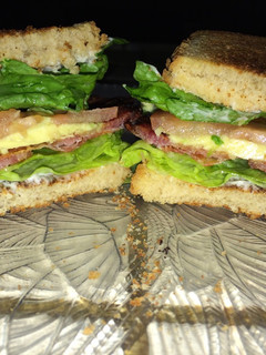 A picture of B.A.L.T.S. Bacon Avocado Lettuce Tomato Sandwiches.