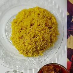A picture of Basanti misti pulao.