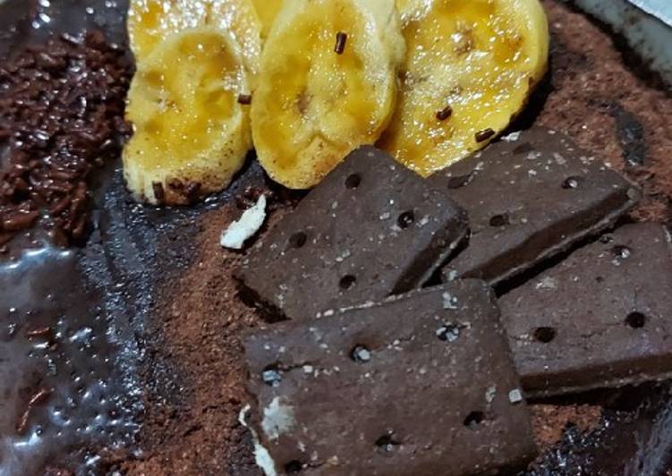 Brownies pisang no mixer no oven