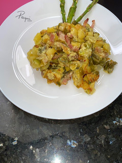 Foto principal de Huevos revueltos con espárragos