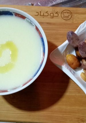 صورة لوصفة حسوه بالسميد الذره