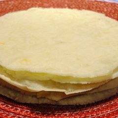 Pathiri (Rice pancakes) A picture of Pathiri (Rice pancakes).