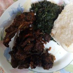 A picture of Mbuzi wet fry recipe.