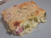 Una foto di tortino di patate e prosciutto