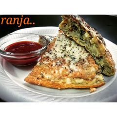 A picture of Cheesy Potato Omlette.