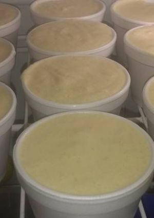Una foto de Espuma de chocolate blanco