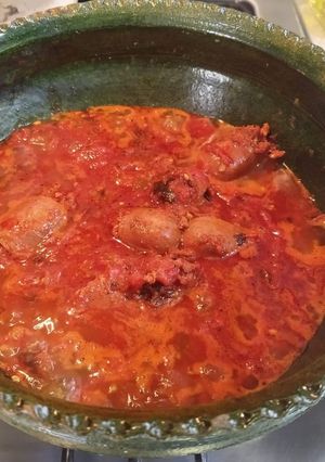 Una foto de Salsa de chorizo molcajeteada