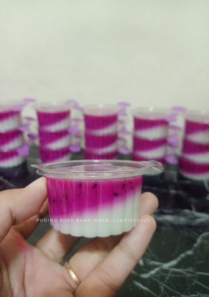 Foto resep Puding Susu Buah Naga