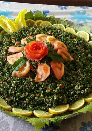 صورة لوصفة التبولة اللبنانية