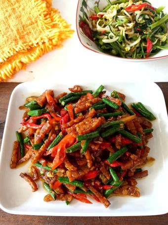 Langkah Gampang Membuat Resep Tumis tempe kacang panjang yang Enak Banget Anti Ribet, Lezat