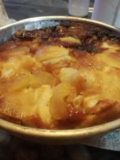 Una foto de Torta invertida de manzanas 🍎