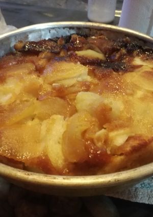 Una foto de Torta invertida de manzanas 🍎