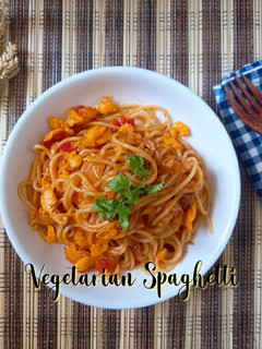Foto resep 23).Vegetarian Spaghetti