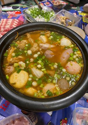 Hình của món Lẩu kimchi.