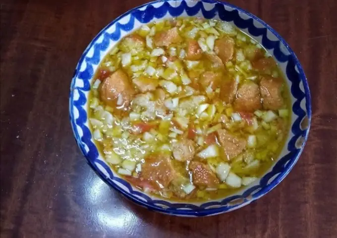 Cómo Preparar  Sopa fría o gazpacho campestre