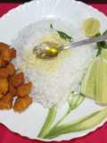 Panta Bhaat (Leftover Fermented Rice) with Daler Bora