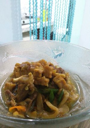 Foto resep Oseng daging tempe jamur