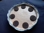 Una foto de cheesecake oreo sin horno