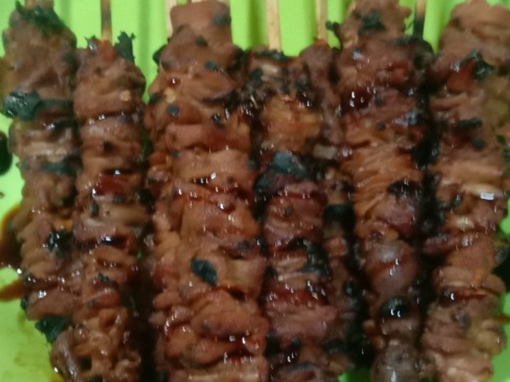 Anti Ribet, Buat Sate usus bumbu kecap pedas yummy Kekinian