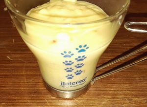 Una foto de Crema pastelera con harina de trigo