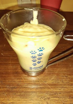 Una foto de Crema pastelera con harina de trigo