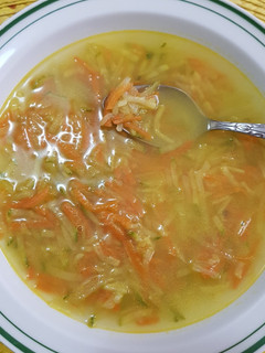 Una foto de Sopa ralladita