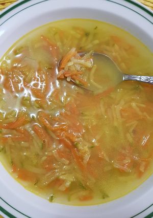 Una foto de Sopa ralladita