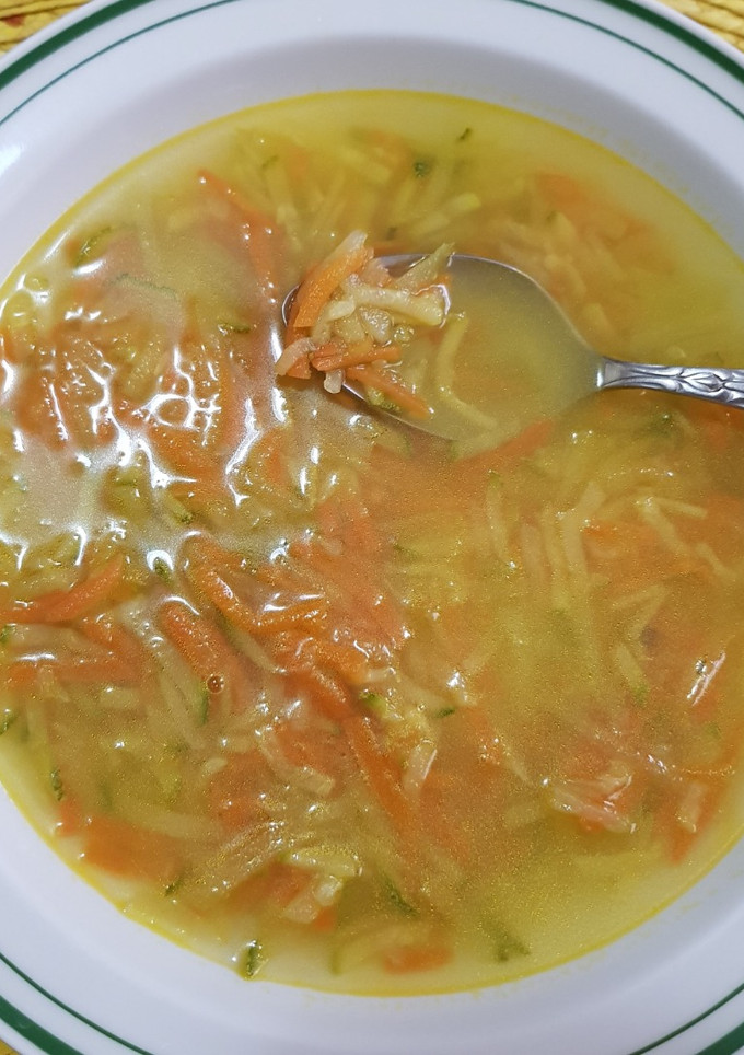 Una foto de Sopa ralladita
