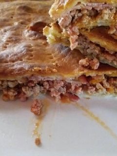 Una foto de Empanada rápida de carne picada y beicon