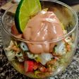 CEVICHE de Merluza y Surimi, a la🌹Rosa...!
