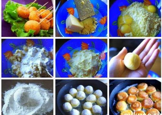 Рисовые шарики с креветками в кляре. Рецепт на тему японской кухни.