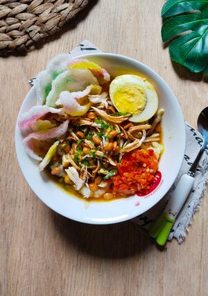 Foto resep Bubur Ayam Kuah Kuning