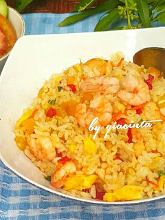 Foto resep Nasi goreng kepiting, udang dan sayuran