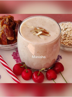A picture of Healthy Oats Dates Smoothie.
