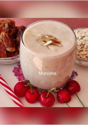 A picture of Healthy Oats Dates Smoothie.