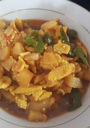 Foto resep Oseng kikil pedas