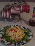 Pasta con verduras y atún