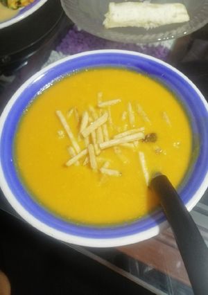 Una foto de Crema de ahuyama
